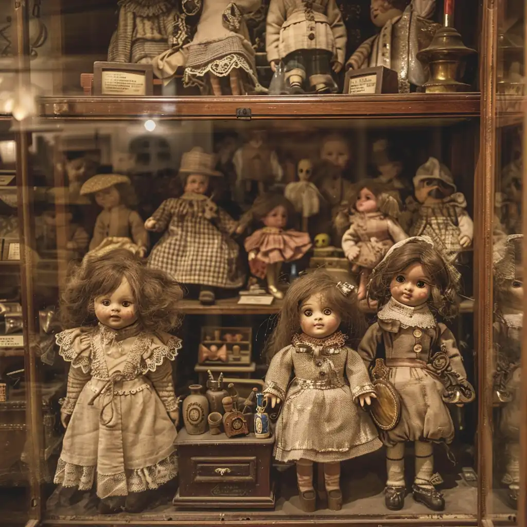 De geschiedenis van poppenhuispopjes