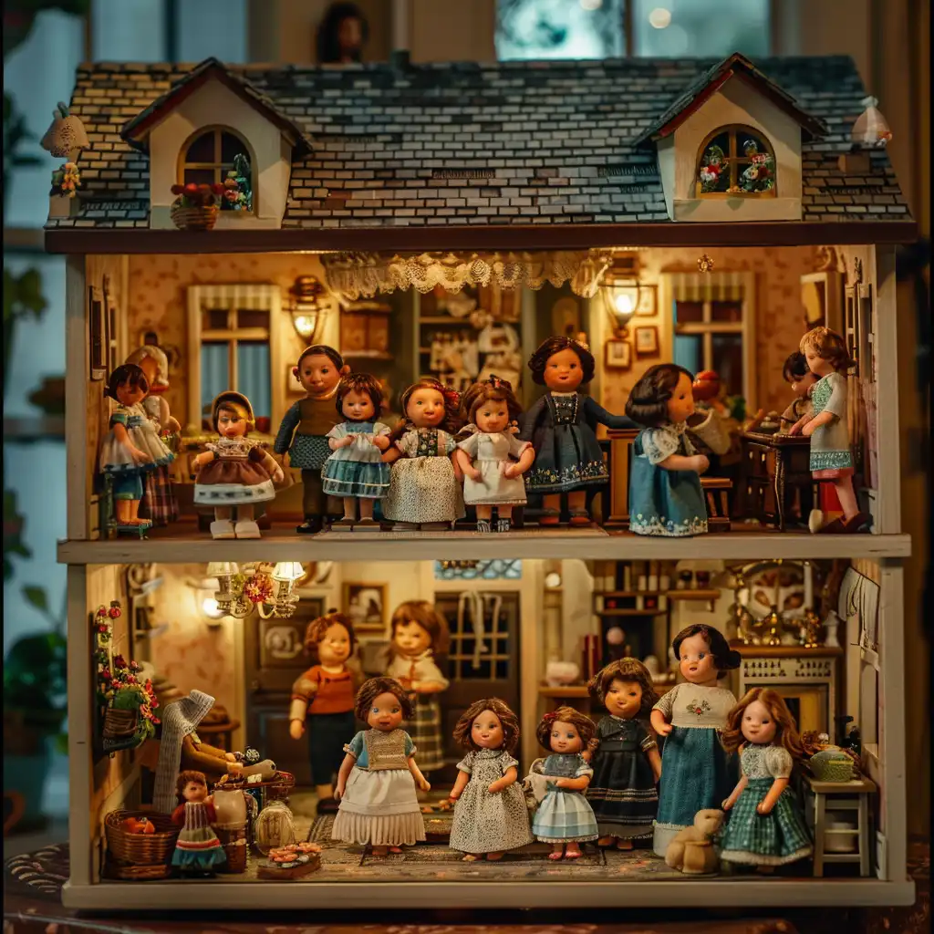 Unieke poppenhuisfamilies samenstellen